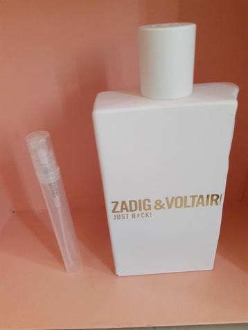 Proefbuisje met 5 ml edp Zadig & Voltaire Just Rock beschikbaar voor biedingen