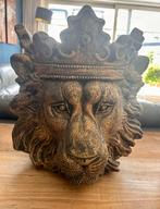 Leeuwenkop goud/ plantenpot, Ophalen, Zo goed als nieuw