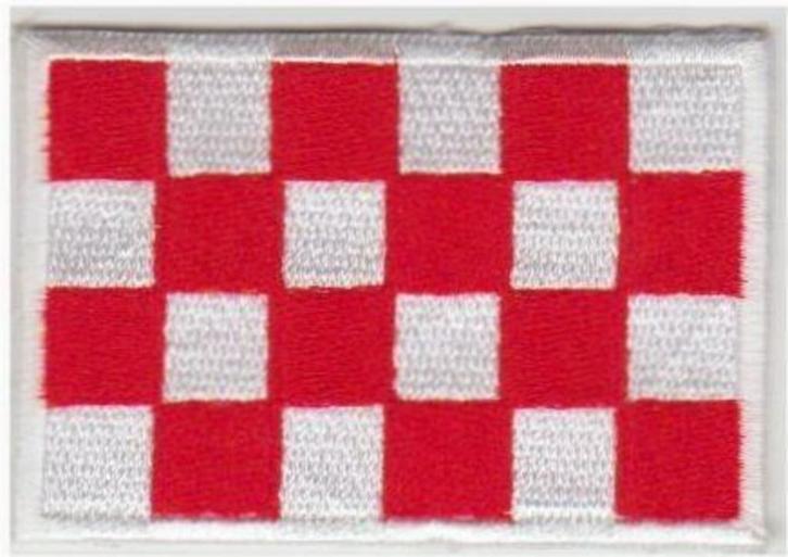 Brabantse vlag stoffen opstrijk patch embleem #1, Verzamelen, Kleding en Patronen, Nieuw, Shirt, Ophalen of Verzenden