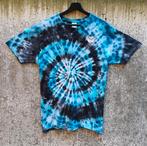 Blauw - zwart spiral tie dye met ragdoll kat tshirt maat XL, Blauw, Maat 46/48 (XL) of groter, Nieuw, Ophalen of Verzenden