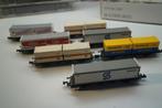 7 fleischmann piccolo container wagons n spoor, Hobby en Vrije tijd, Overige merken, Gebruikt, Gelijkstroom of Wisselstroom, Wagon