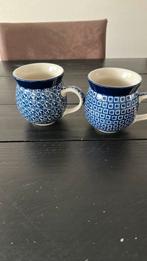 2 Bunzlau  bekers/ bolmokken 370ml, Huis en Inrichting, Keuken | Servies, Keramiek, Ophalen of Verzenden, Zo goed als nieuw, Overige stijlen