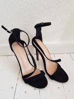 Hakken maat 38 met bandje zwart, Ophalen of Verzenden, Gedragen, Zwart