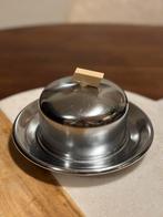 Demeyere Belgium Art Deco Botervloot met glazen schaaltje, Ophalen of Verzenden, Gebruikt