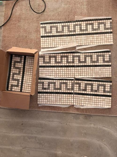 Restpartij mozaiek design tegels, Doe-het-zelf en Verbouw, Tegels, Zo goed als nieuw, Wandtegels, Keramiek, 20 tot 40 cm, Minder dan 20 cm