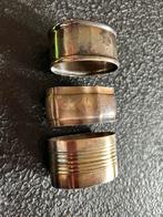 servetringen verzilverd en zilverkleurig alpaca, Antiek en Kunst, Antiek | Goud en Zilver, Ophalen of Verzenden, Zilver