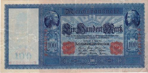 REICHSBANKNOTE 1910, Postzegels en Munten, Bankbiljetten | Europa | Niet-Eurobiljetten, Ophalen of Verzenden