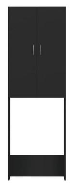 Wasmachinekast wasmachineombouw zwart GRATIS BEZORGD!, Huis en Inrichting, Verzenden, Nieuw, Zwart, Handdoekenrek