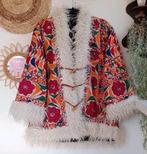 India geborduurd Afghaanse hippie jas romy Boomsma, Vintage, Ophalen of Verzenden, Zo goed als nieuw, Maat 42/44 (L)