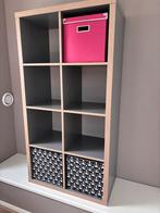 KALLAX Open kast, grijs, 147x77 cm, Ophalen, Gebruikt, 25 tot 50 cm