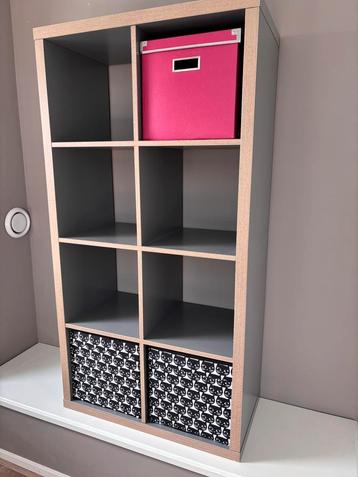 KALLAX Open kast, grijs, 147x77 cm beschikbaar voor biedingen