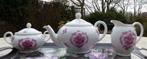 Prachtig TEA FOR TWO Roze Rooosjes Thee Setje Kado Tip, Overige typen, Nieuw, Ophalen of Verzenden, Overige stijlen