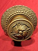 Oude deurknop met bloemmotief, Gebruikt, Minder dan 80 cm, Minder dan 200 cm, Ophalen of Verzenden