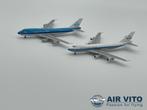 2x klm boeing 747 set 1:400 schaalmodel uniek diecast, Ophalen of Verzenden, Zo goed als nieuw, Schaalmodel