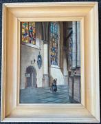 Sfeervol kerkinterieur., Antiek en Kunst, Ophalen