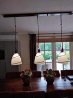 Mooie grote hanglamp met 3 lichtpunten., Ophalen, Zo goed als nieuw, Glas