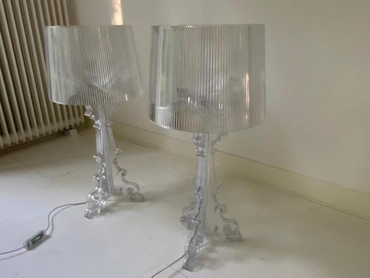 2x Kartell Bourgie Tafellamp Nieuw, Huis en Inrichting, Lampen | Tafellampen, Nieuw, 50 tot 75 cm, Kunststof, Ophalen