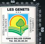 Sticker: Les Genets - Salles Curan, Verzamelen, Stickers, Ophalen of Verzenden, Zo goed als nieuw, Bedrijf of Vereniging