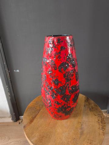 Vintage West Germany Keramiek Vaas - 38cm - Puntgaaf beschikbaar voor biedingen