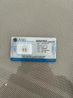 2x Natuurlijke Diamant (set) – 0,55 ct– AIG gecertificeerd, Ophalen, Nieuw