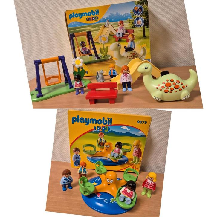 Playmobil 123 draaimolen 9379 speeltuin 71157 Nieuwstaat!, Kinderen en Baby's, Speelgoed | Playmobil, Zo goed als nieuw, Ophalen of Verzenden