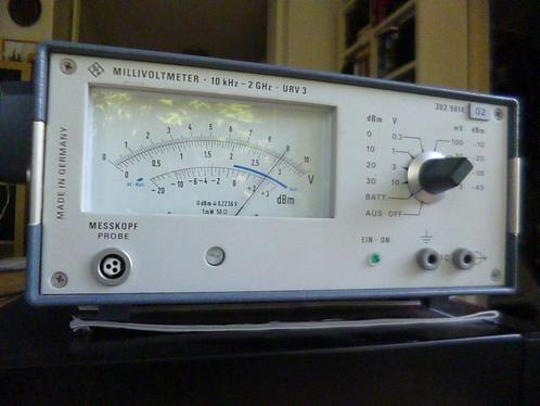 Rhode & Schwarz URV-3; mV-meter 10kHz - 2GHz., Doe-het-zelf en Verbouw, Meetapparatuur, Zo goed als nieuw, Ophalen of Verzenden