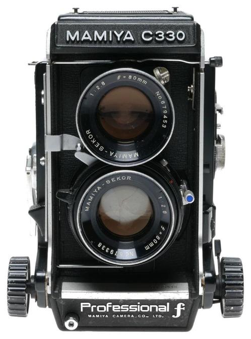 Mamiya c330 professional 'f' + 80mm 2.8 blue dot, Audio, Tv en Foto, Fotocamera's Analoog, Zo goed als nieuw, Spiegelreflex, Overige Merken