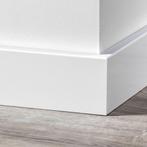 MDF plint wit hoog 7, 9 of 12 cm 3x gelakt V313 uit voorraad, Ophalen, Megafloor, Nieuw, Mdf