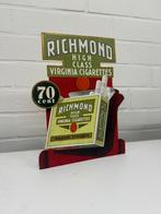 Oud reclamebord richmond Virginia cigarettes display reclame, Ophalen of Verzenden, Gebruikt, Reclamebord