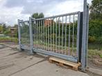 Nette vrijdragende schuifpoort, Tuin en Terras, Tuinhekken en Hekwerk, Ophalen, Gebruikt, IJzer, Spijlenhekwerk