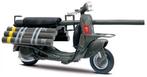 Sterk Afgeprijsd Vespa Tap 1956 Schaal 1:18, Ophalen of Verzenden, Atlas, Atlas, Atlas