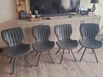 Te koop 4 grijze eetkamer stoelen, Huis en Inrichting, Stoelen, Ophalen, Gebruikt, Grijs