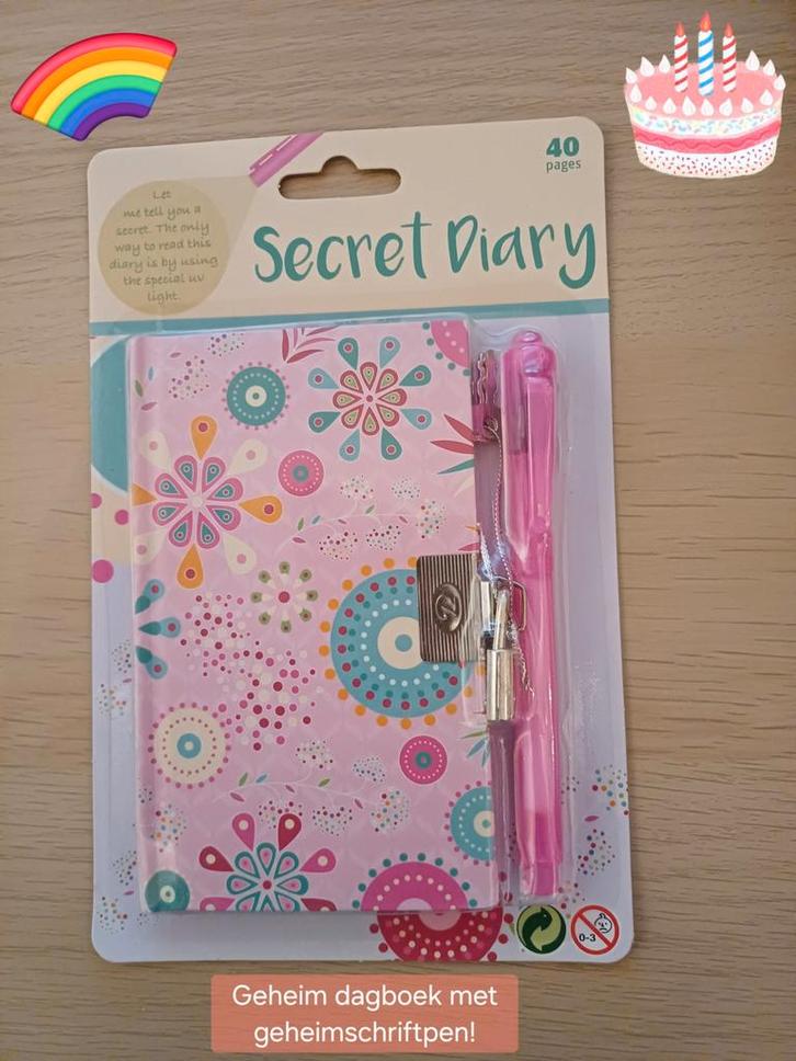 Secret Diary - Geheim Dagboek met Geheimschriftpen - Nieuw, Kinderen en Baby's, Speelgoed | Educatief en Creatief, Nieuw, Ophalen of Verzenden
