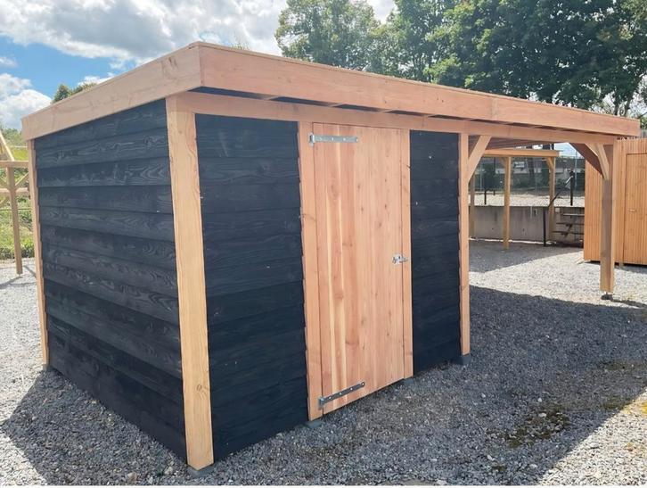 Complete douglas overkapping met dakbeddeking  7x3, Tuin en Terras, Overkappingen, Nieuw, Veranda, Ophalen