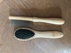 Beaubeau Pin Brush Bamboo & Comb, Dieren en Toebehoren, Honden-accessoires, Ophalen, Zo goed als nieuw