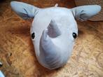 Rhino Wandknuffel - Dierenkop voor Kinderkamer, Huis en Inrichting, Ophalen, Zo goed als nieuw