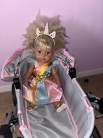 Baby Born zus met kinderwagen, Ophalen of Verzenden, Zo goed als nieuw, Pop