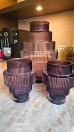 POLSPOTTEN steps vaas S en 2 theelichthouders, Ophalen, Overige kleuren, Aardewerk of Porselein, Zo goed als nieuw