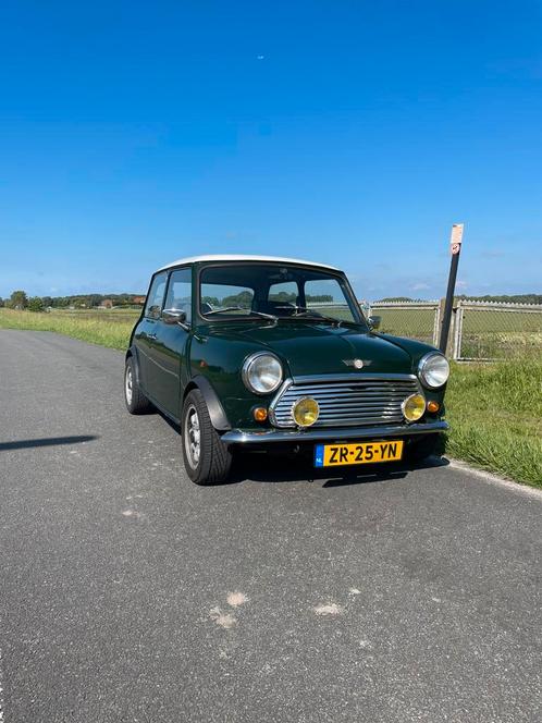 Classic Mini 1275, Auto's, Oldtimers, Particulier, Mini, Benzine, Handgeschakeld, Groen, Grijs, Stof, Voorwielaandrijving, Ophalen