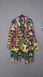 Meerkleurige dames jas met 1 knoop valt als een L, Made in Italy, Overige kleuren, Maat 42/44 (L), Nieuw