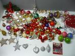 Vele kerst(boom) ornamenten, ballen, piek, beeldjes, haakjes, Ophalen, Gebruikt