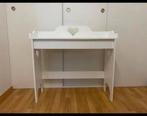 Witte Gerestylede sidetable / bureau / kaptafel, Ophalen, 50 tot 100 cm, Zo goed als nieuw, 25 tot 50 cm