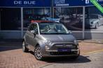 Fiat 500 1.2 Lounge|Leder|Navi|Cabrio|Grigio 695|4 Cil|Airco, Gebruikt, 4 cilinders, Leder en Stof, Origineel Nederlands