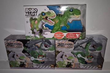 Zuru Robo Alive Dino's - 1 Normaal, 2 Armoured - Nieuw! beschikbaar voor biedingen