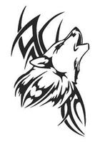 Camper caravan sticker tribal wolf, The River House, Info@theriverhouse.nl, Nieuw, Ophalen of Verzenden