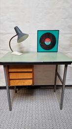 vintage bureau/retro werkplek, Huis en Inrichting, Bureaus, Ophalen, Gebruikt