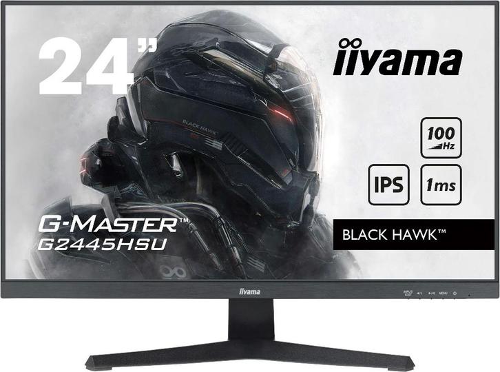 IIyama G-Master G2445HSU-B2, 24"/Full HD/IPS/1ms/Zwart, Computers en Software, Monitoren, Nieuw, 61 t/m 100 Hz, DisplayPort, HDMI