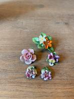 Vintage Royal Adderley Floral Broches & Oorbellen, Ophalen, Overige materialen, Gebruikt, Overige kleuren