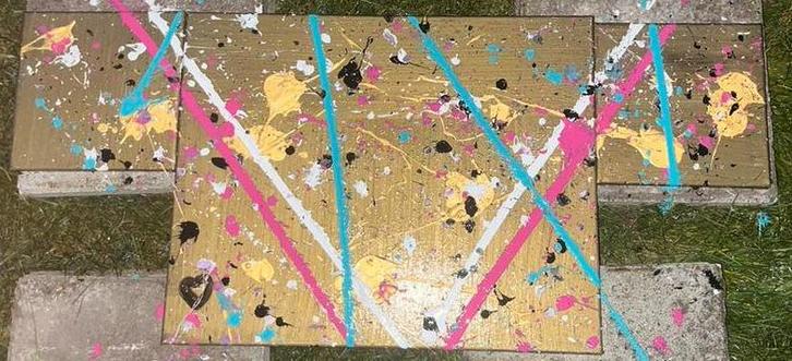 Voelen wat nodig is!, Antiek en Kunst, Kunst | Schilderijen | Abstract, Ophalen of Verzenden