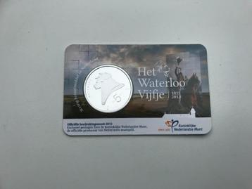 Nederland Het Waterloo vijfje Coincard 2015 beschikbaar voor biedingen